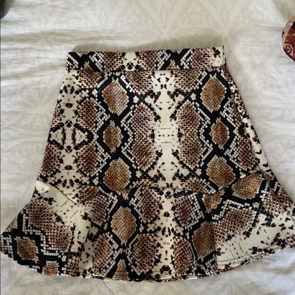 Nasty Gal Snake Skin Mini Skirt - Picture 1 of 3